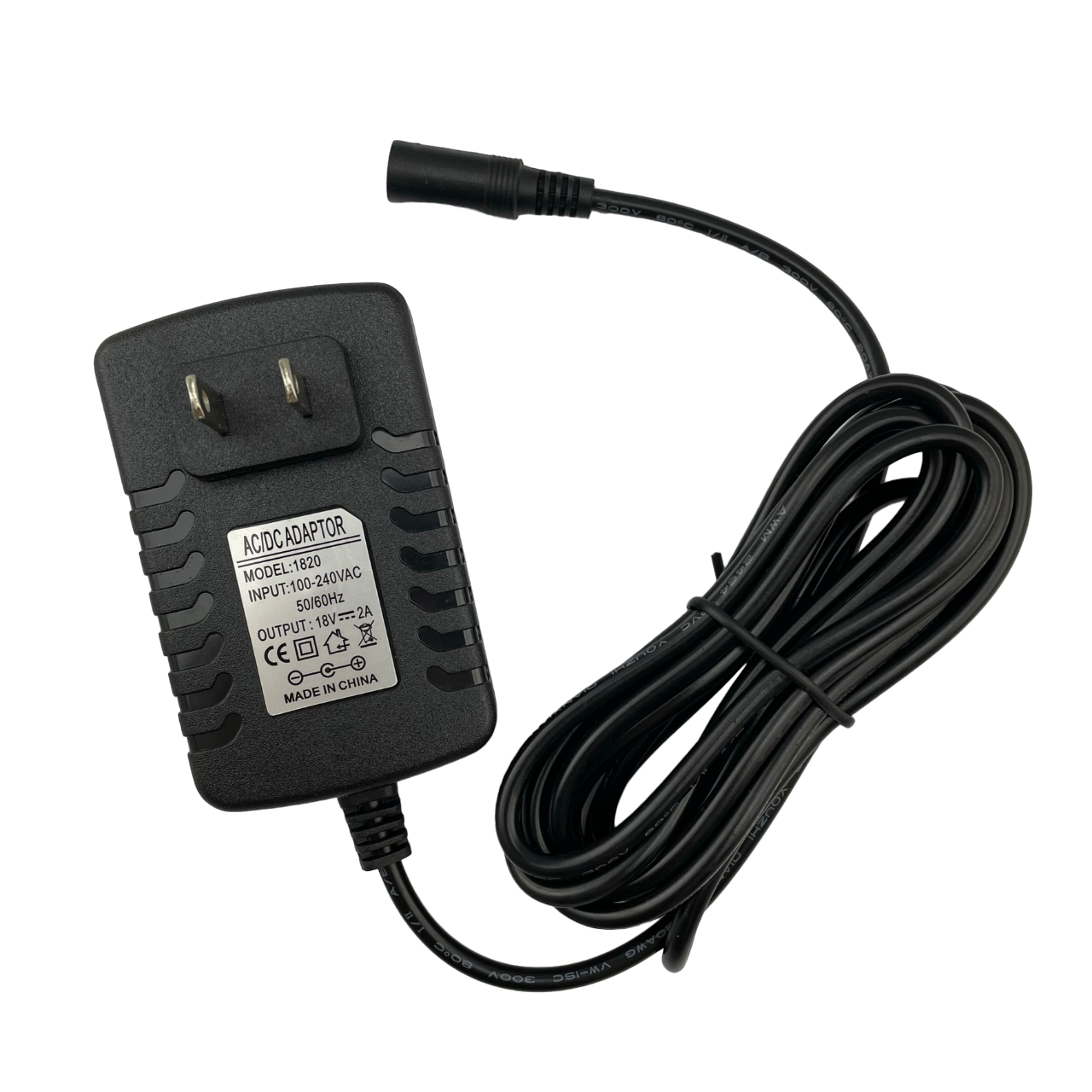 10ft SMAVCO 18V AC/DC Power Adapter for Levolor Motorized Blinds and Power Shades - Black-SMAVtronics