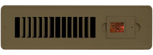 2 Pack - Vent-Miser 91663-BR Programmable Energy Saving Vent, 12-by-2-Inches, Brown