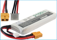 Battery for Remote Airplane (Discharge Plug: XT60 Yellow Connector, Charge Plug: JST-XH-2.54 AWG24)
