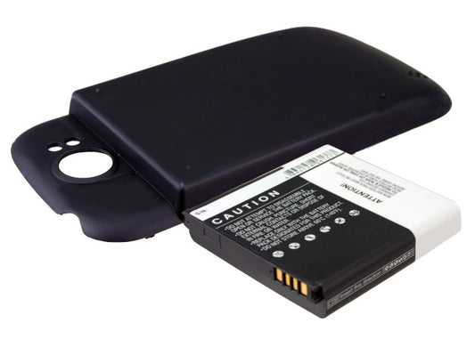 2400mAh Li-ion BG58100 Black Cover + High Capacity Battery HTC T-Mobile Doubleshot, PG59100-SMAVtronics