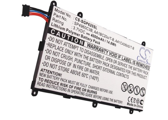 Replacement SP4960C3B Battery for Samsung Galaxy Tab SGH-T869, SGH-T869MABTMB-SMAVtronics