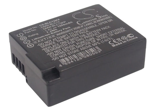 1000mAh DMW-BLC12 Battery for PANASONIC Lumix DMC-GH2, Lumix DMC-GH2GK, Lumix DMC-GH2H-SMAVtronics