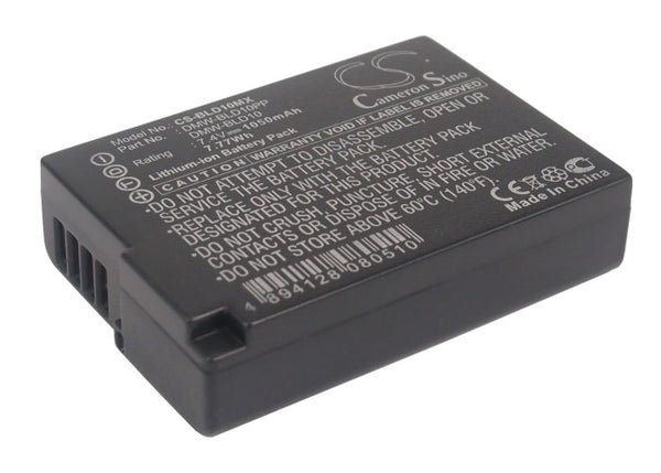 1050mAh DMW-BLD10 Battery for Panasonic Lumix DMC-G3WK, Lumix DMC-G3WT, Lumix DMC-G3WW