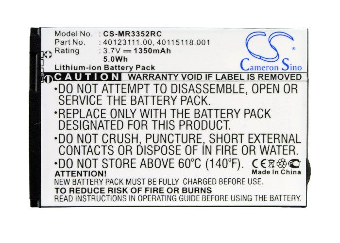 Wireless Router Battery fo VERIZON Jetpack 4G LTE (P/N 40123111.00, 40115118.001)-SMAVtronics
