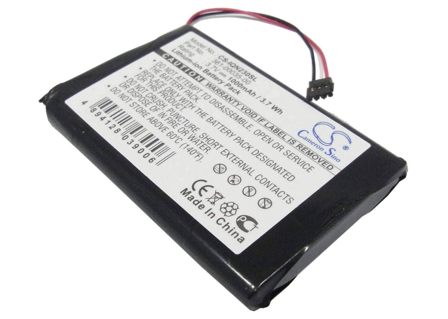 1000mAh 361-00035-00, 361-00035-02 Battery for Garmin Nuvi 2360, 2360LM, 2370, 2370LT-SMAVtronics