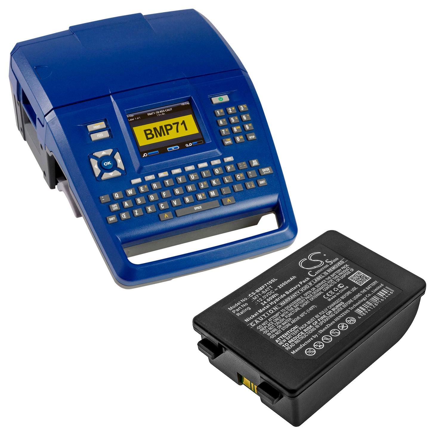 2000mAh M71-BATT Battery for Brady BMP71 Label Printer-SMAVtronics