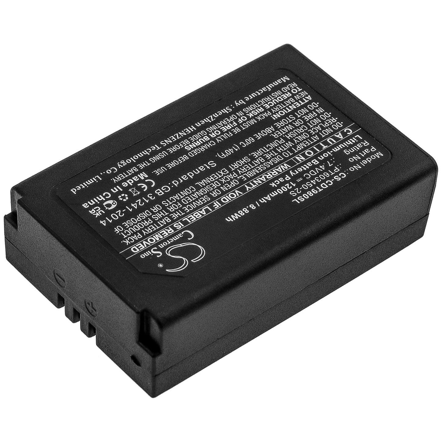 1200mAh VPC-BATT, PT603450-2S Battery for Extech Video Particle Counter VPC300 ( Built-in Camera ), CEM DT-9880, DT-9881, DT-9883M, DT-9880M, DT-9881M, DT-9850M-SMAVtronics