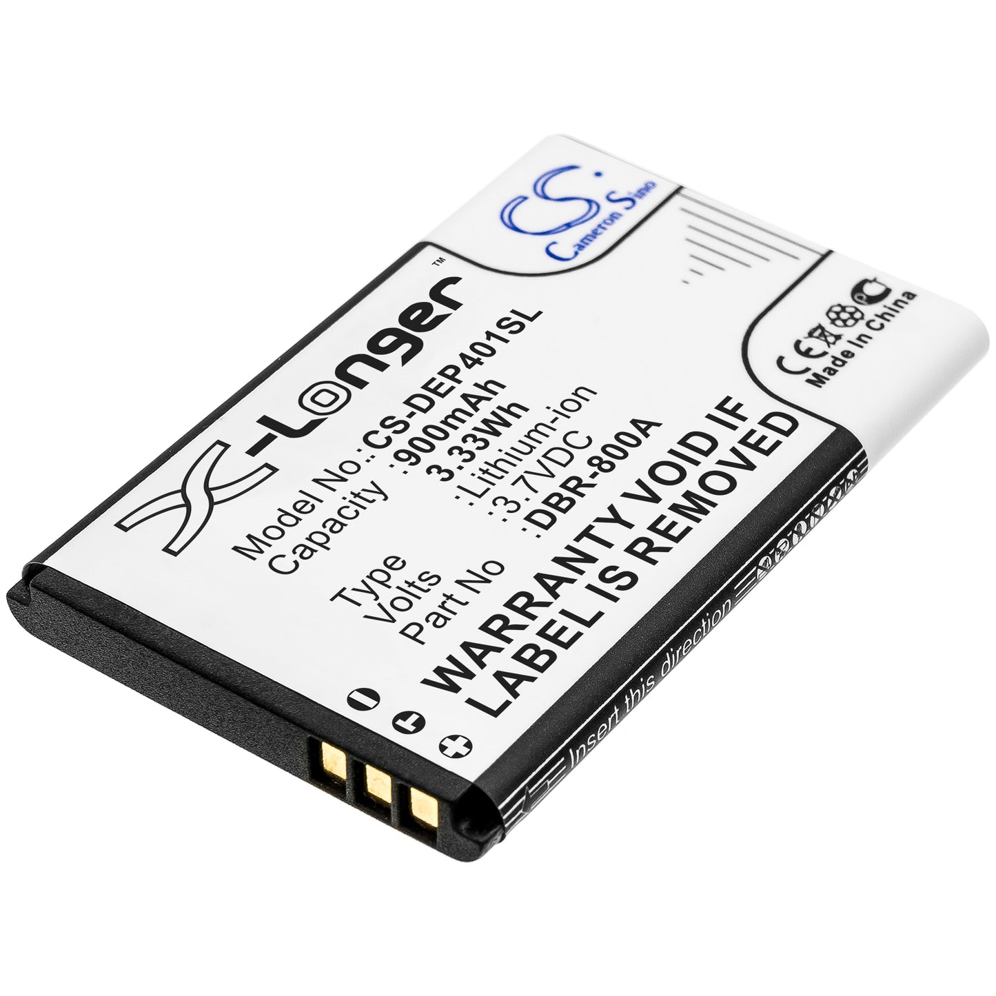 900mAh DBR-800A, DBR-800B Battery for Doro 1350, 1360, 1361, 1362, 2414, 2415, 2424, DFC-0160, Primo 401-SMAVtronics