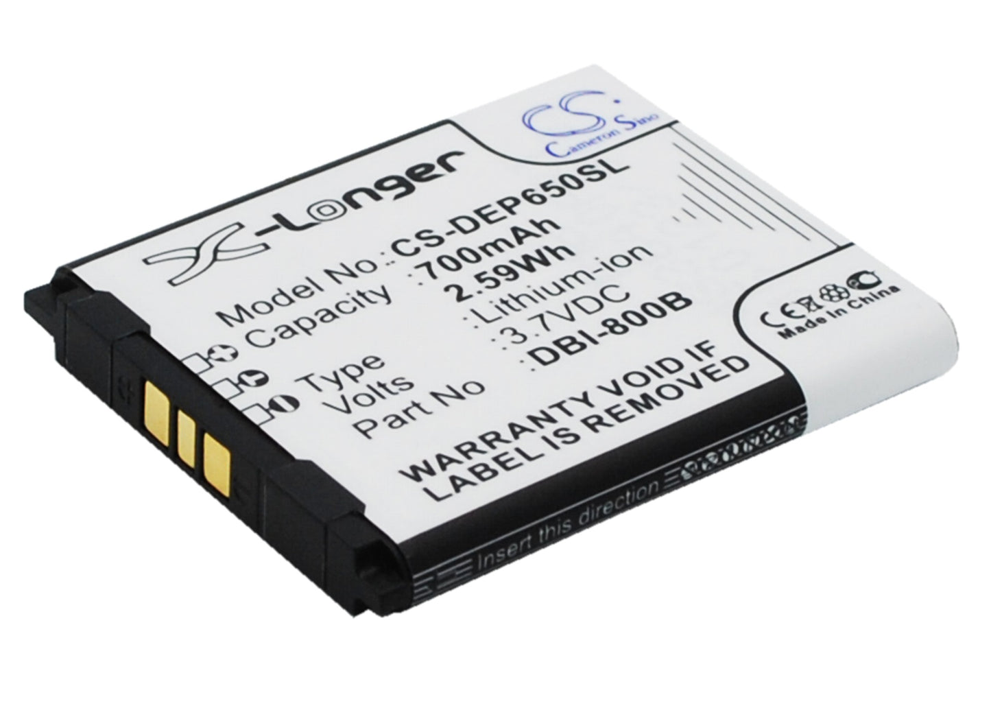 700mAh DBI-800B, DBI-800C Battery for Doro Liberto 650, Secure 580, Secure 580IUP-SMAVtronics