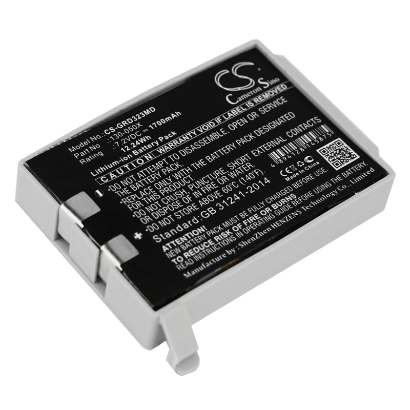 1700mAh 130-050X Battery for CME BodyGuard 323 Infusion Pump System-SMAVtronics