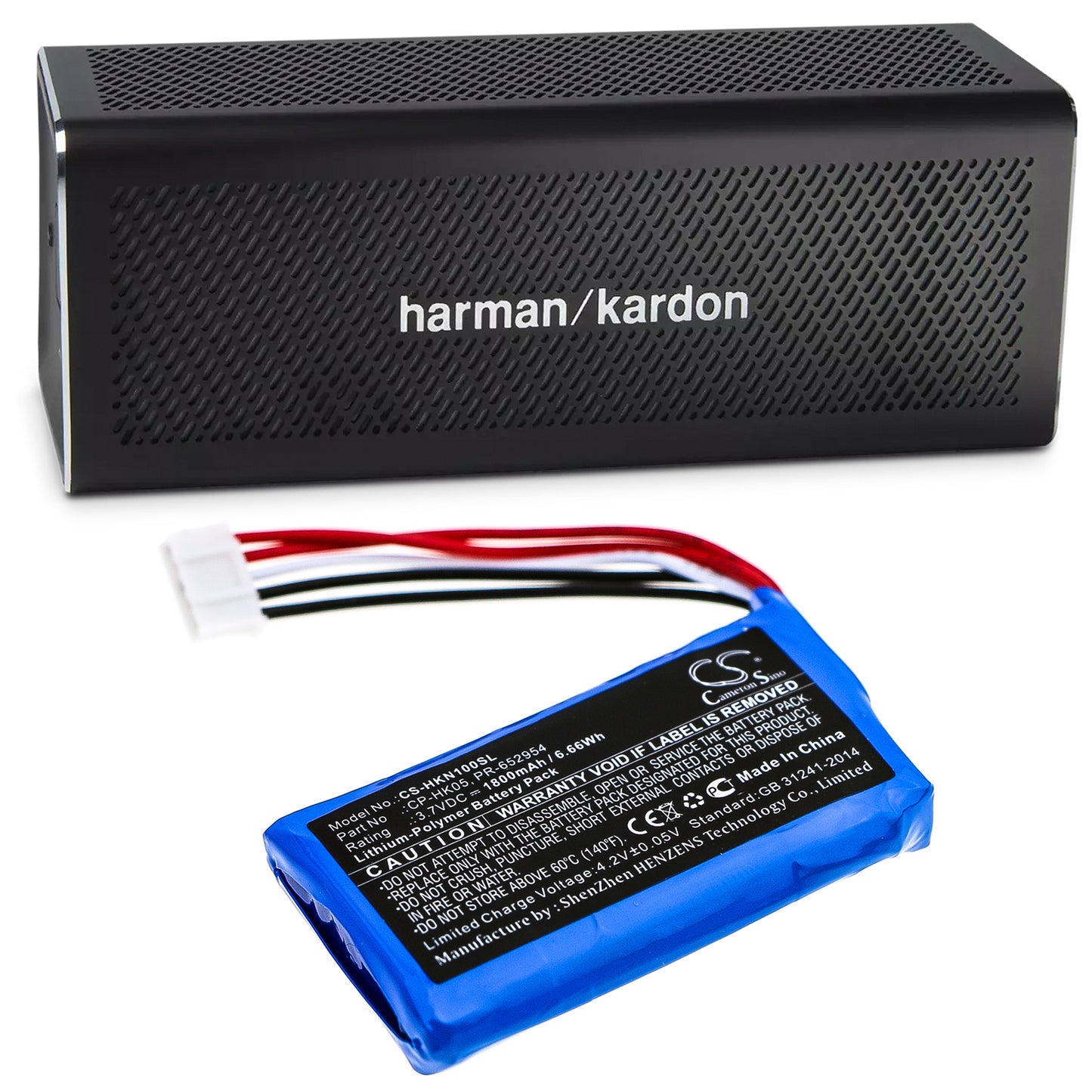 1800mAh CP-HK05, PR-652954 Battery for Harman Kardon One-SMAVtronics