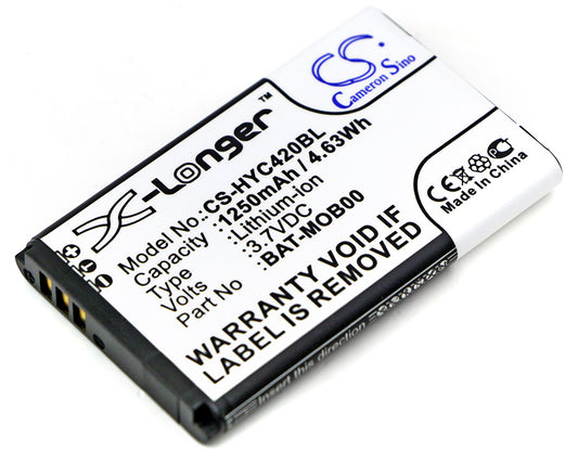 1250mAh 8650A376, 163480-0001 Battery for Honeywell Captuvo SL22 Sled, SL42 Sled, SL62 Sled, 70e, 75e-SMAVtronics