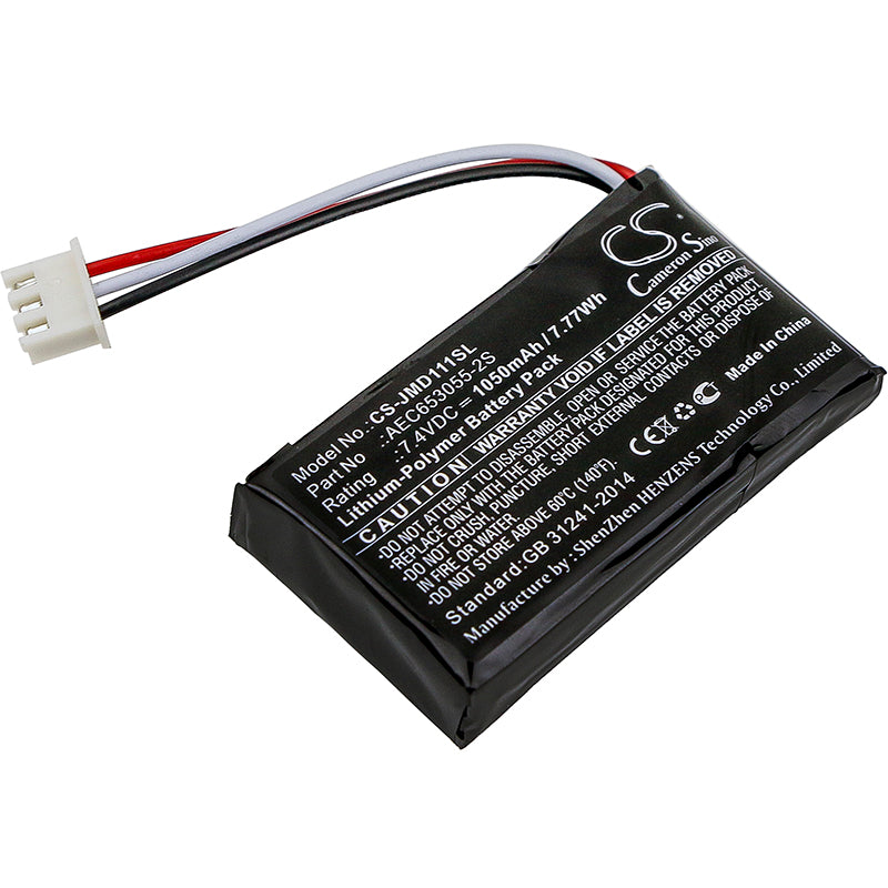 1050mAh AEC653055-2S Battery for JBL Flip, Flip 1-SMAVtronics