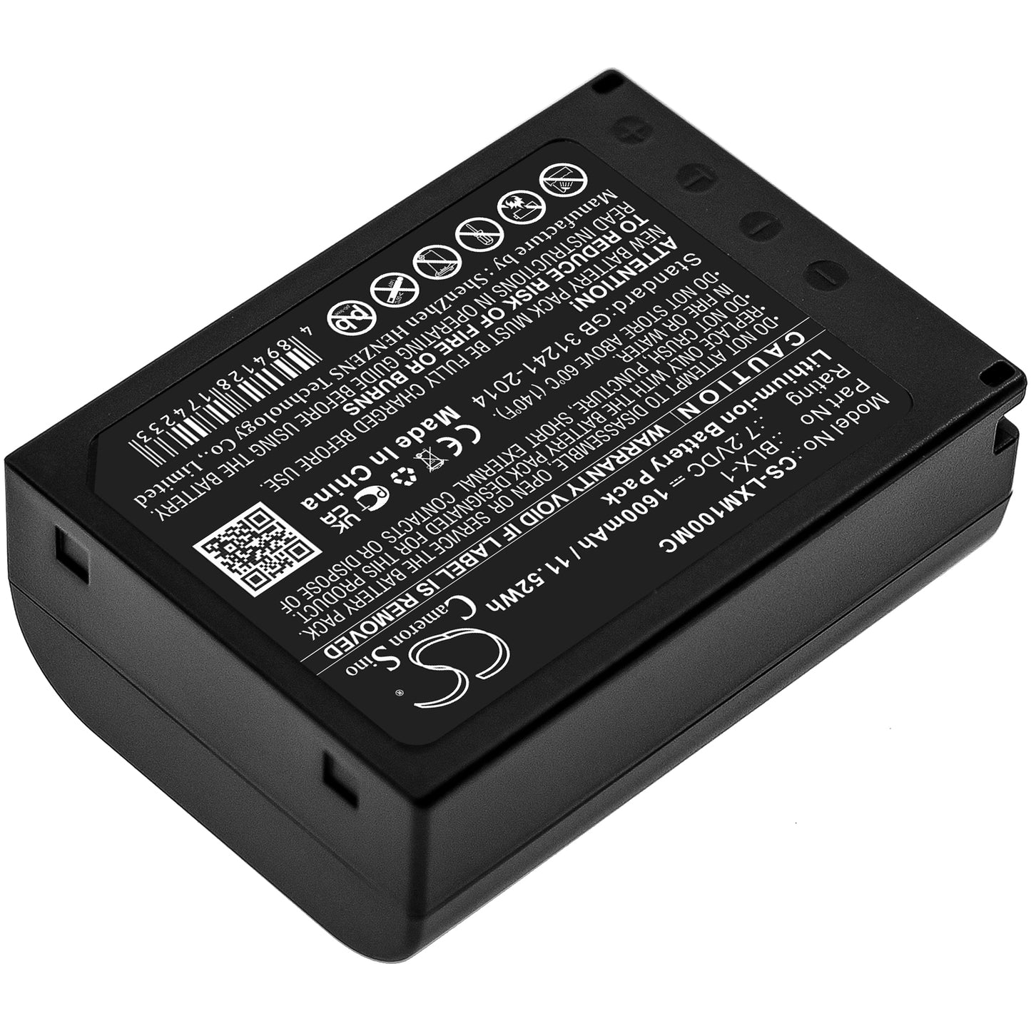 1600mAh BLX-1 Battery for Olympus OM System OM-1 Mirrorless-SMAVtronics
