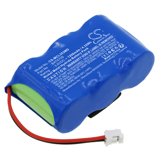 1200mAh BAT6709 Battery for Micro Medical MicroLoop 3535 Spirometer-SMAVtronics