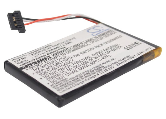 1150mAh Li-Polymer Replacement Battery with Tools for Mitac Mio C520T-SMAVtronics