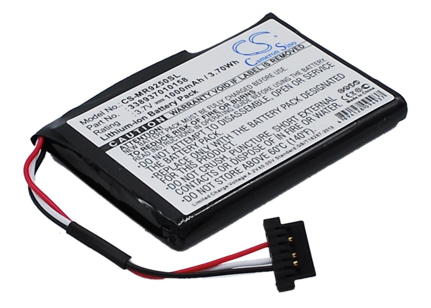 1000mAh 338937010158 Battery Magellan RoadMate 9250, RoadMate 9250T-LM, RoadMate 9250T-LMB-SMAVtronics