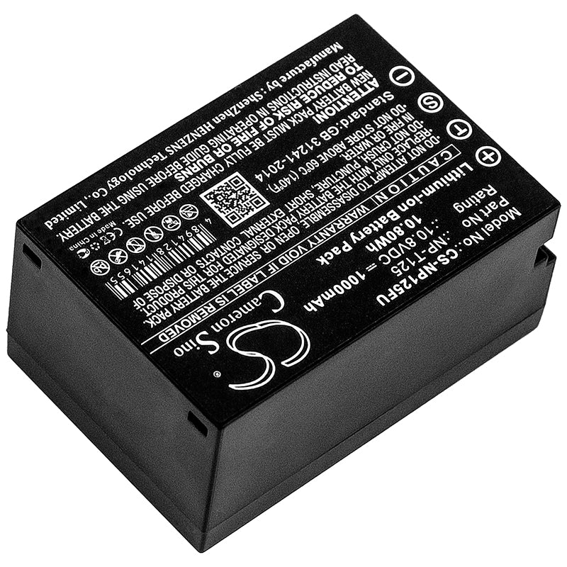 1000mAh NP-T125 Battery for Fujifilm GFX 50S Medium Format GFX-SMAVtronics