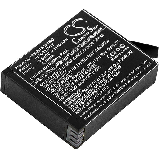 1100mAh PL903135VT, PL903135VT-S01 Battery for Insta360 ONE X Action Camera-SMAVtronics
