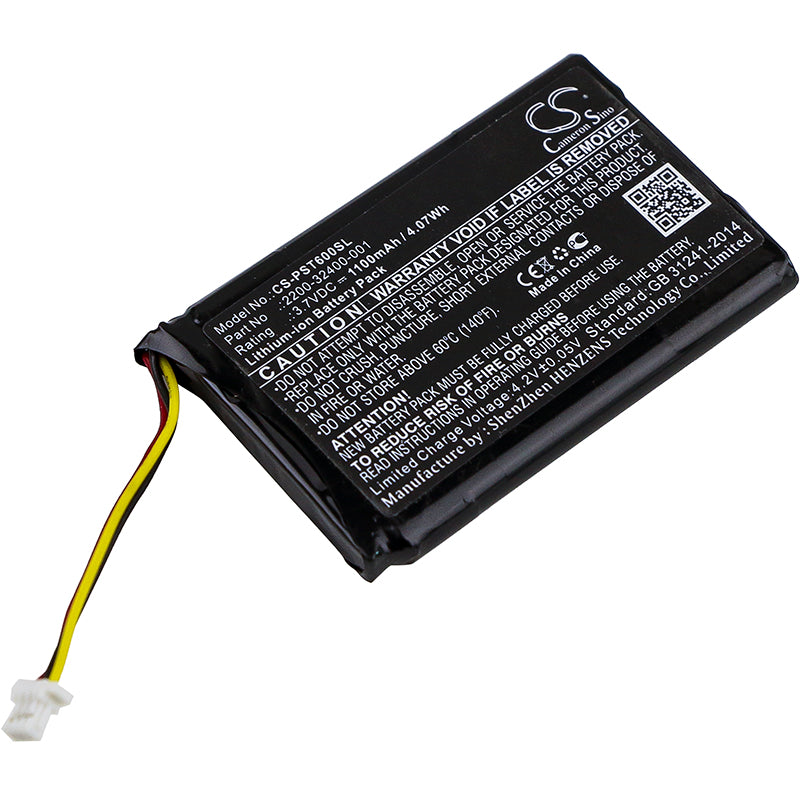 1100mAh 2200-32400-001 Battery for Polycom PWM-10T, QDX-6000-SMAVtronics