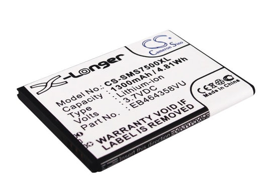 Replacement EB464358VU Battery for AT&T Samsung Galaxy Appeal, SGH-I827-SMAVtronics