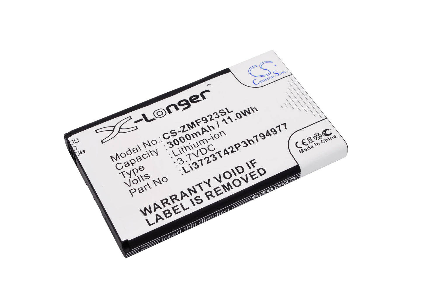 3000mAh Li3723T42P3h794977 Battery for AT&T Velocity 4G LTE, ZTE MF923 Velocity-SMAVtronics
