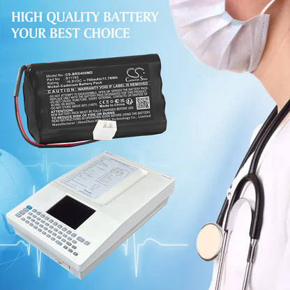 700mAh B11193, 862988, 863696, EE050443, MED2092, OM11193 Battery for Burdick 400, 4i EKG, 850, 863-696, 92304, Cambridge Eclipse 4, 4I, 400, 850, LE, LE II