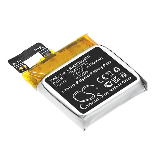 190mAh PL472020V Battery for Amazfit A1805