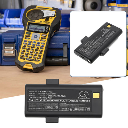 2400mAh 170420, BMP21-PLUS-BATT, G6120161 Battery for Brady M210, M210-Lab, BMP21 Plus, BMP21-Lab