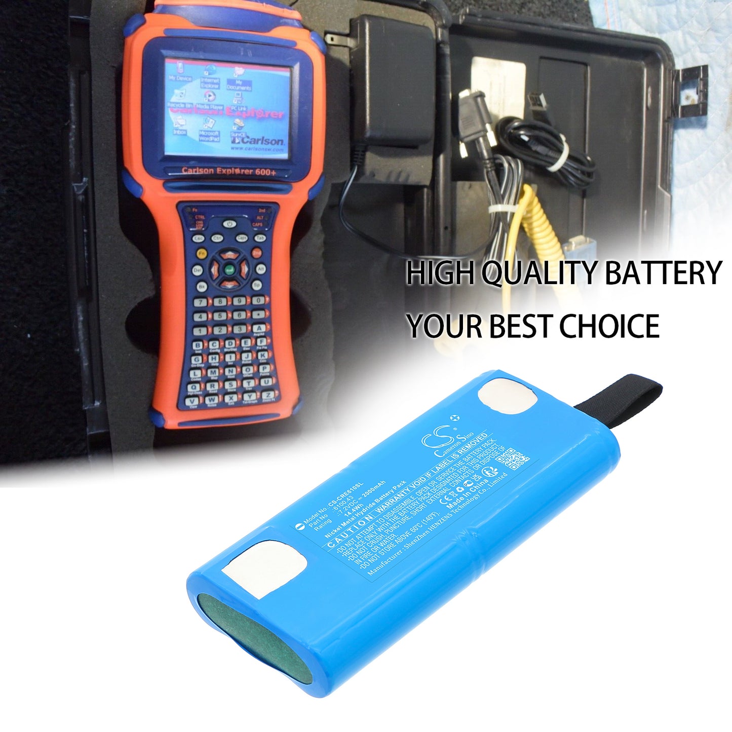2000mAh 6100.43 Battery for Carlson Explorer