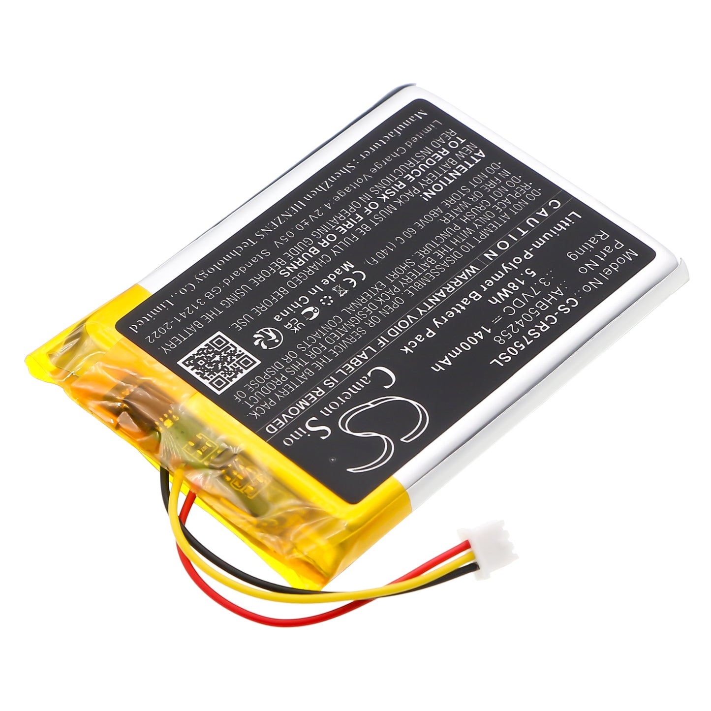 1400mAh AHB504258 Battery for Corsair HS70, HS70SE, HS75 XB, Void Pro RGB SE, Virtuoso RGB Wireless SE