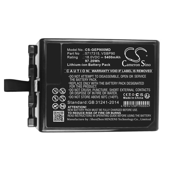 5400mAh VSBP90, 5717315 Battery for GE Vivid IQ