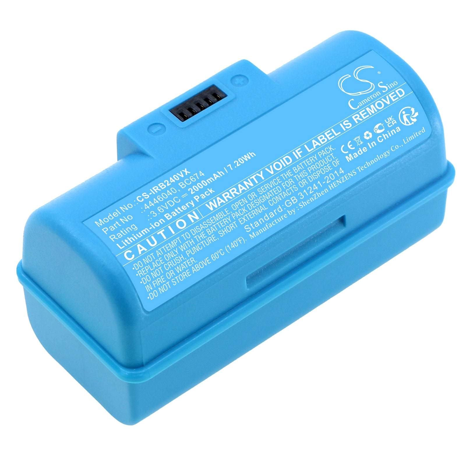 2000mAh 4446040, BC674 Battery iRobot Braava Jet 240, Jet 241, Jet 244, Jet 245 Mopping Robot-SMAVtronics