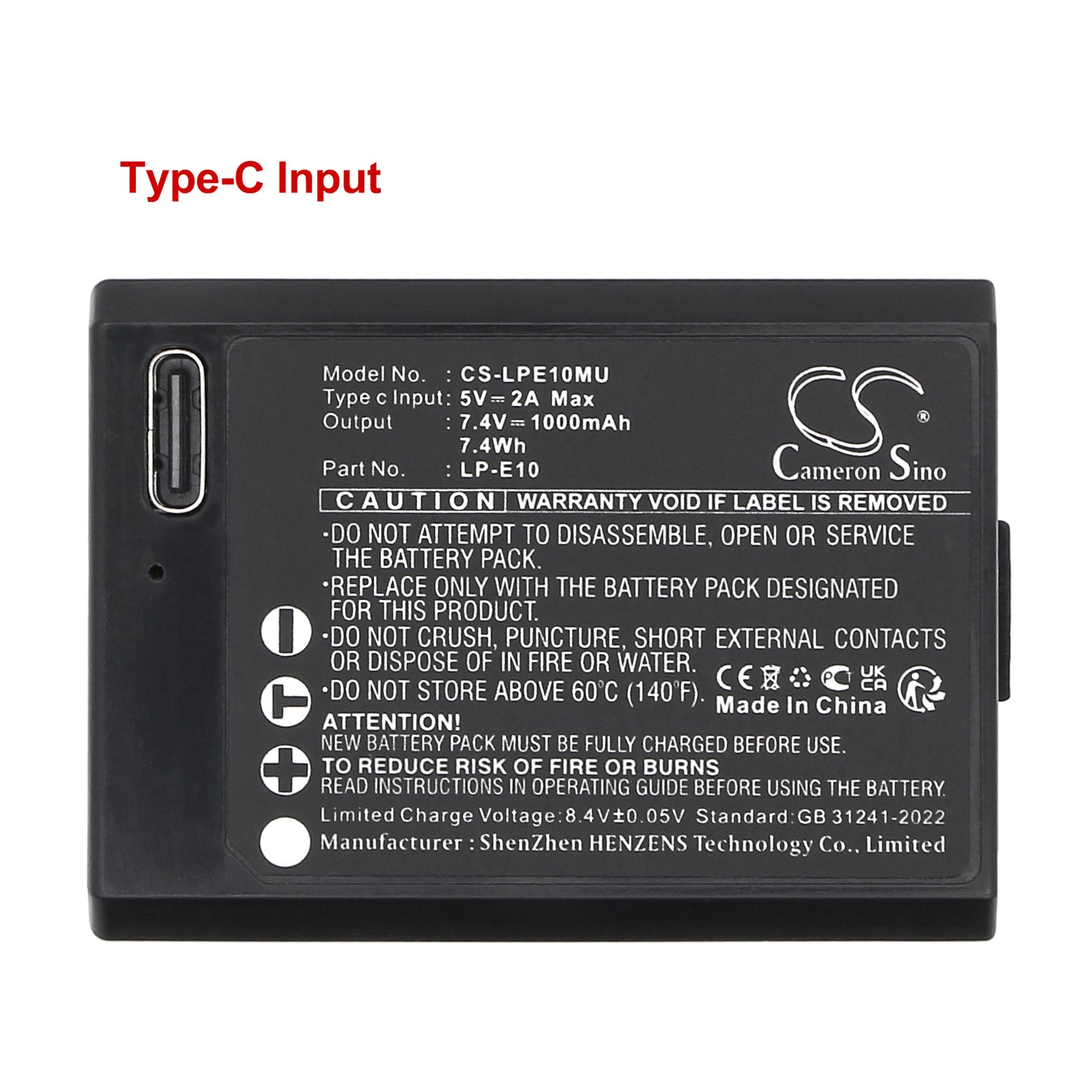 1000mAh LP-E10 Battery for Canon DS126291, DS126491, DS126621, EOS 1100D, 1200D, 1300D, 4000D, KISS X50, X70, X90, REBEL T3, T5, 1300D T6, T6, iGuide IMS-5