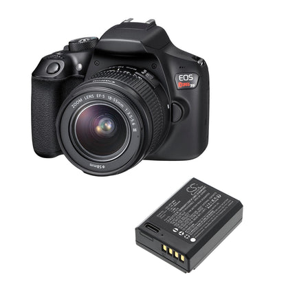 1000mAh LP-E10 Battery for Canon DS126291, DS126491, DS126621, EOS 1100D, 1200D, 1300D, 4000D, KISS X50, X70, X90, REBEL T3, T5, 1300D T6, T6, iGuide IMS-5