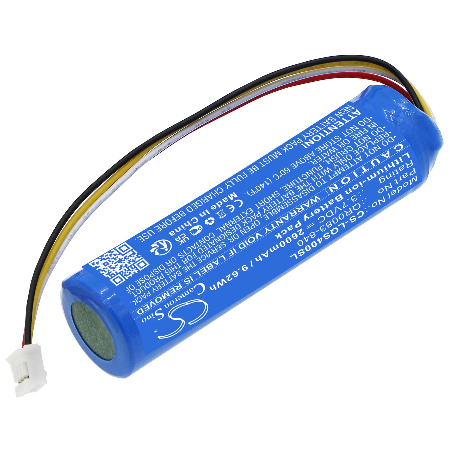 2600mAh QR0083-840 Battery for Qolsys IQ Panel 4, IQ Panel 4 PowerG, IQP4001, IQP4002, IQP4003, IQP4004, IQP4005, IQP4006-SMAVtronics