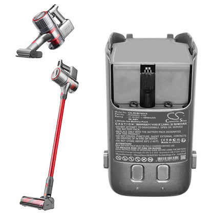 4000mAh 9.02.0211, R200002-17W Battery for Roborock H7, H7M1A