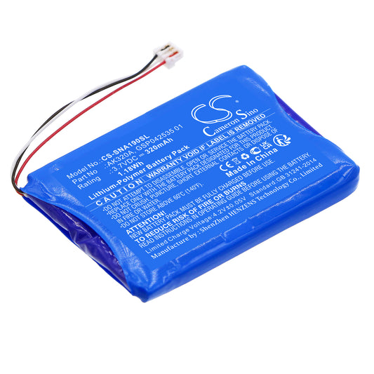 320mAh AK320A, GSP042535 01 Battery for Snom A190, Agfeo IP Multi-Cell-SMAVtronics