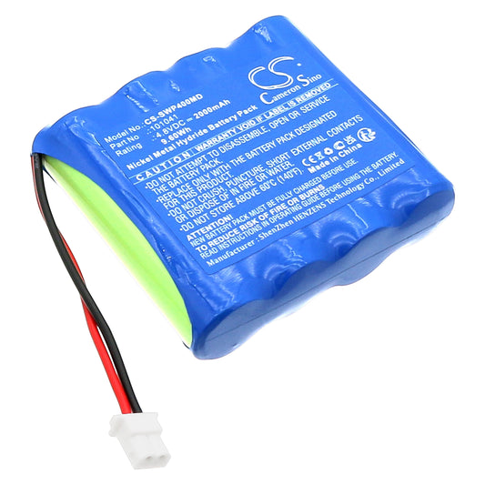 2000mAh 101041 Battery for Schwa-medico ECO+ EMP4