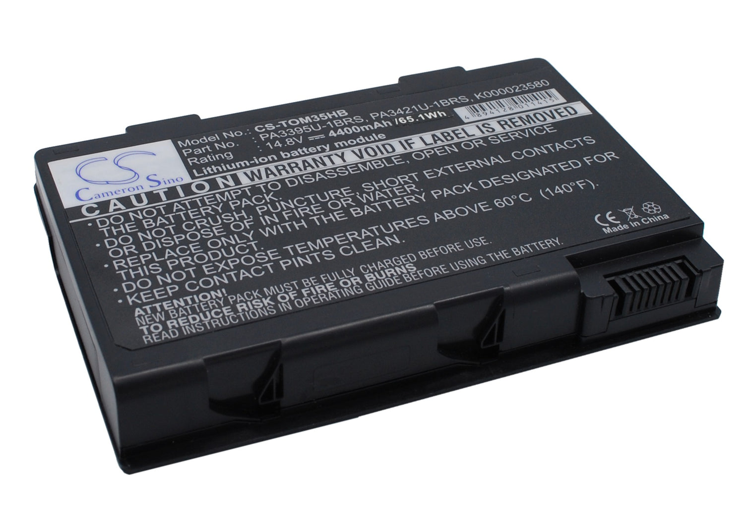 4400mAh PA3395U-1BRS, PA3421U-1BRS Battery for Toshiba Satellite M30X, Satellite M35X, Satellite M40X-SMAVtronics