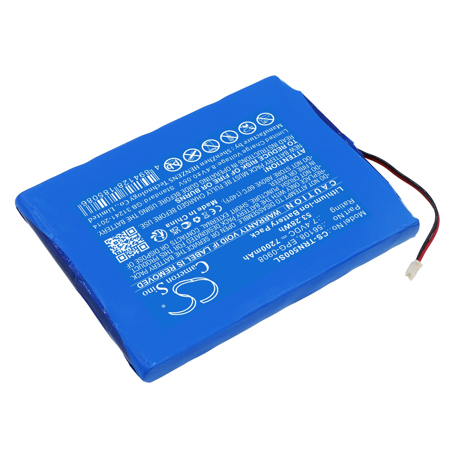 7200mAh 56108, EPG-0908 Battery for Trimble GPS Net R5, 67668-20, GPS Net R9-SMAVtronics