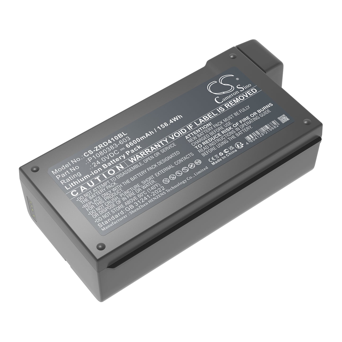 6600mAh P1080383-603 Battery for Zebra ZD410, ZD411, ZD420, ZD421, ZD611, ZD620, ZD621