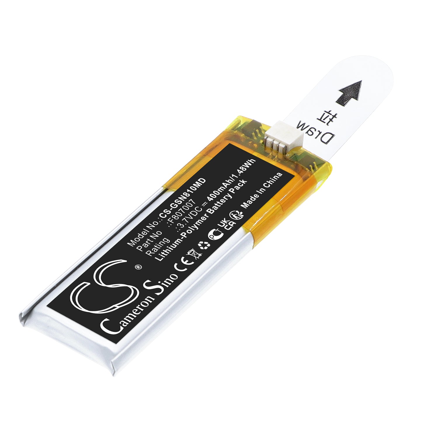 400mAh F807007 Battery for Gilson F81052 Pipetman M P8X100M Eight Channel Digital Pipette