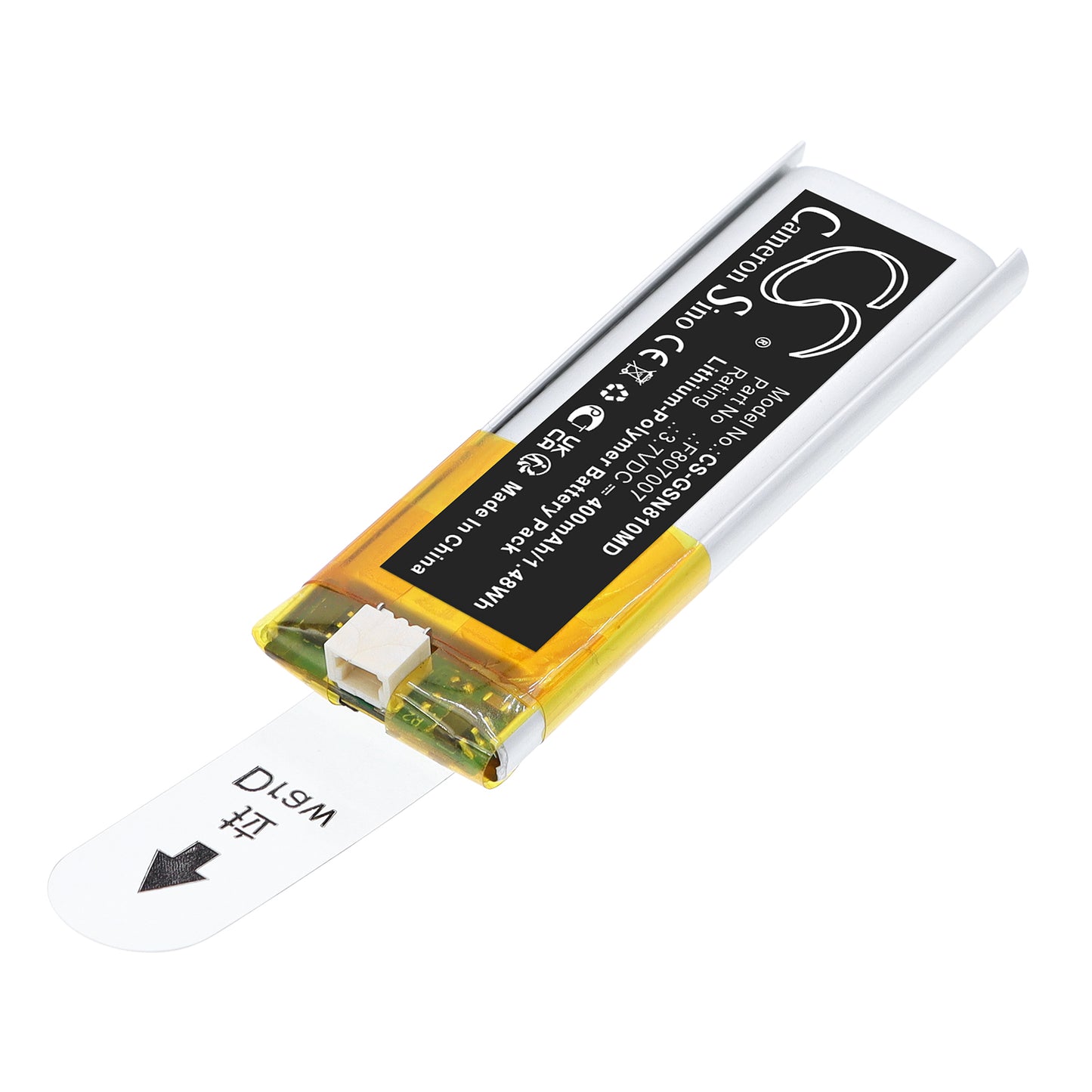 400mAh F807007 Battery for Gilson F81052 Pipetman M P8X100M Eight Channel Digital Pipette