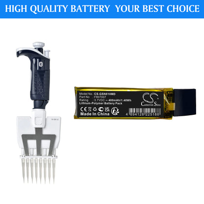 400mAh F807007 Battery for Gilson F81052 Pipetman M P8X100M Eight Channel Digital Pipette