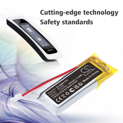 650mAh 901642 Battery for Somfy 5121348A, 515657C Nina Timer IO