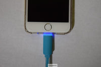 3ft Blue Noodle Light up Lightning to USB Cable for Apple iPhone 11, iPhone 12, iPhone SE, iPhone 13, iPhone 13 Pro, iPad mini, iPad Air