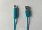 3ft Blue Noodle Light up Lightning to USB Cable for Apple iPhone 11, iPhone 12, iPhone SE, iPhone 13, iPhone 13 Pro, iPad mini, iPad Air