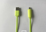 3ft Green Noodle Light up Lightning to USB Cable for Apple iPhone 11, iPhone 12, iPhone SE, iPhone 13, iPhone 13 Pro, iPad mini, iPad Air