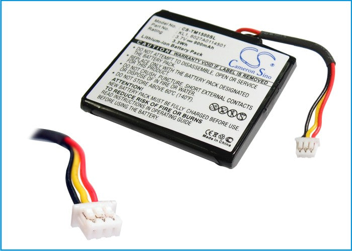 900mAh Li-ion Battery TomTom VIA 1505, VIA 1505M, VIA 1505T-SMAVtronics